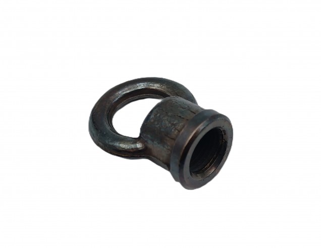 chandelier ceiling  hook closed loop in old bronze 10mm thread 22mm dia