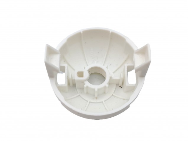 E27 2 PART WHITE PLASTIC LAMP HOLDER PLAIN SKIRT