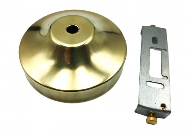 Brass Metal Ceiling Rose Light Pendant Set E27 Lamp Holder And 100mm Ceiling Rose