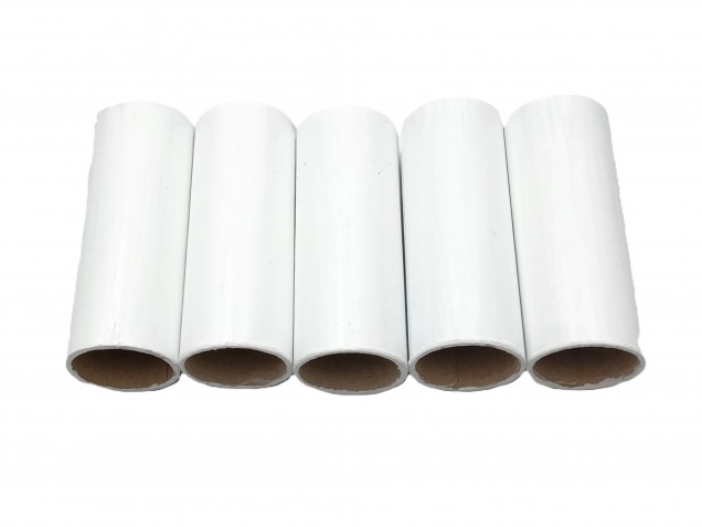 Chandelier Candle Tube White Tube Card 68mm x 24mm