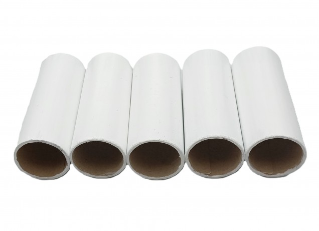 Chandelier Candle Tube White Tube Card 68mm x 24mm