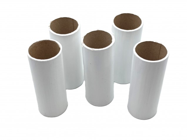 Candle Tubes White Tube Card 105mm x 32mm