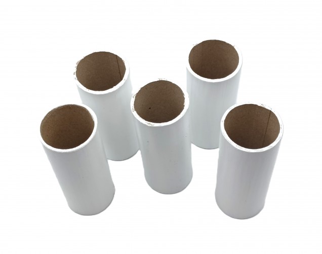 Chandelier Candle Tube White Tube Card 68mm x 24mm