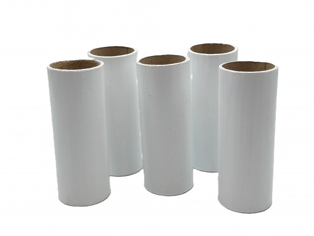 Candle Tube White Tube Card 85mm x 24mm