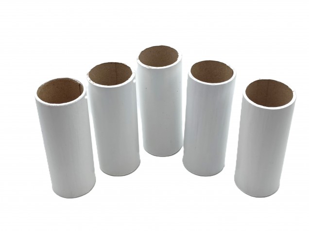 Chandelier Candle Tube White Tube Card 68mm x 24mm