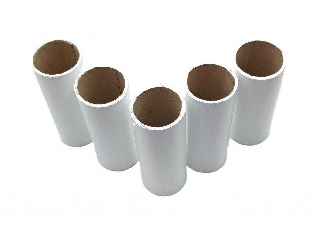 Chandelier Candle Tube White Tube Card 68mm x 24mm