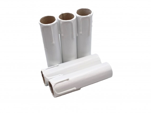Candle Tubes  White Drip Card 100mm x 24mm