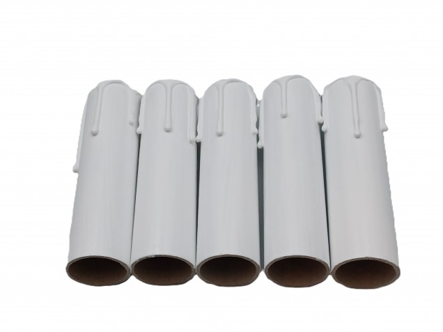 Candle Tubes  White Drip Card 100mm x 24mm