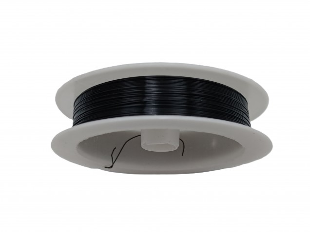 chandelier wire black coloured copper 0.4mm x 10 metres 