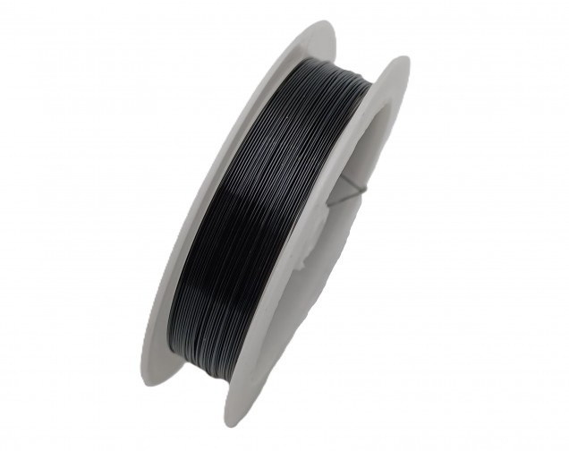 chandelier wire black coloured copper 0.4mm x 10 metres 