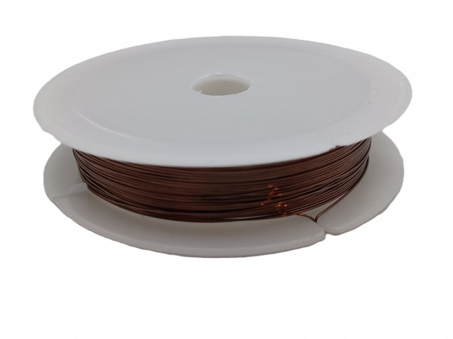 Chandelier wire antique bronze coloured copper 0.4mm x 20 metres