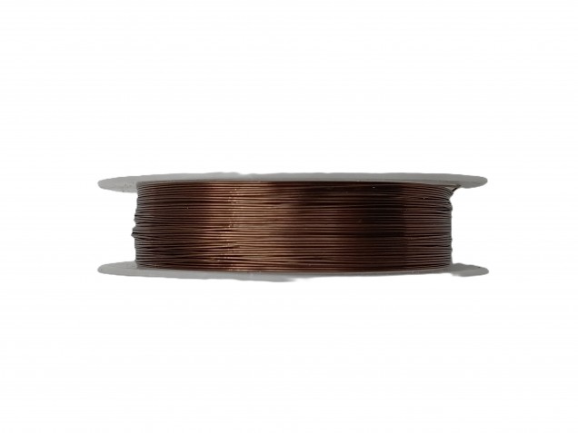 Chandelier wire antique bronze coloured copper 0.4mm x 20 metres