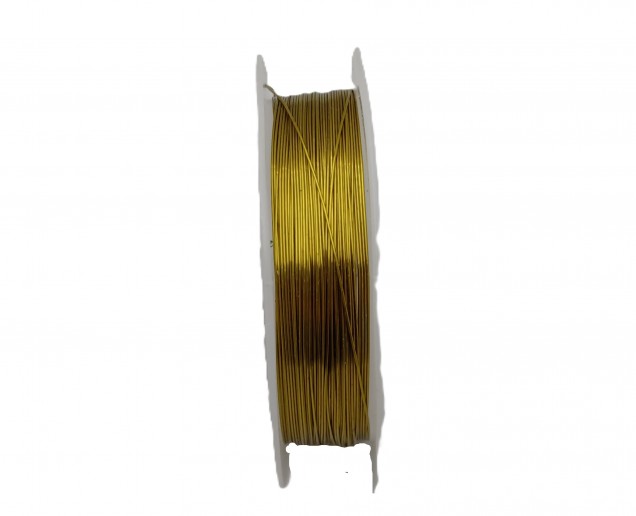 chandelier wire gold coloured copper 0.4mm x 10 metres 