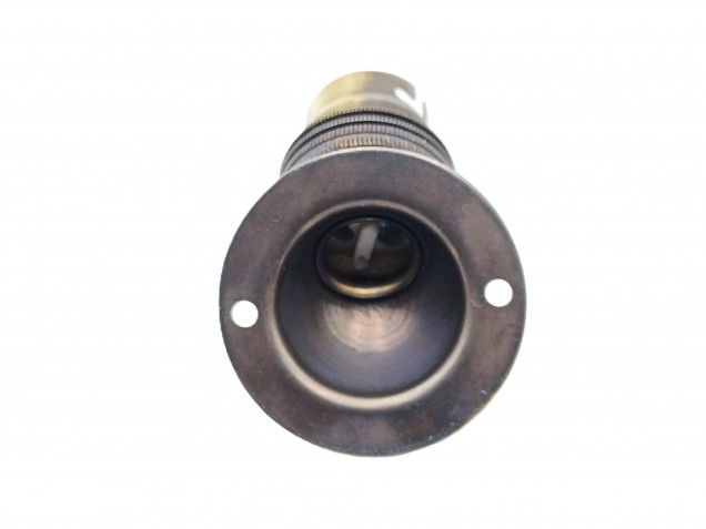 Angle batten lamp holder BC B22 3 part earthed 4 finishes