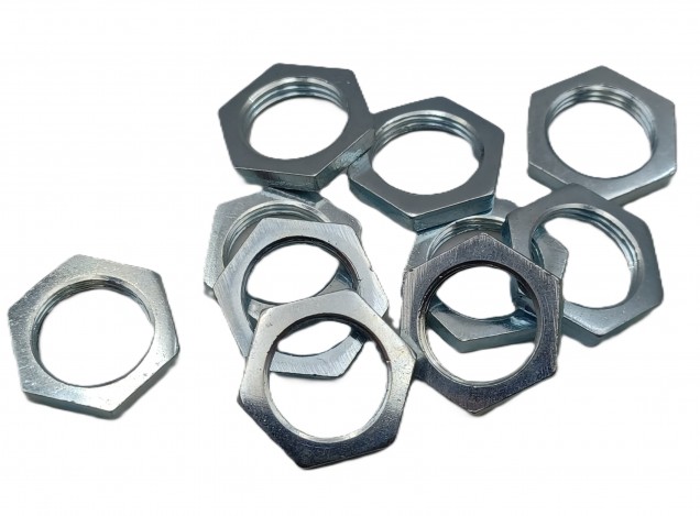M13 hexagon nuts 13mm thread zinc plated steel x 10