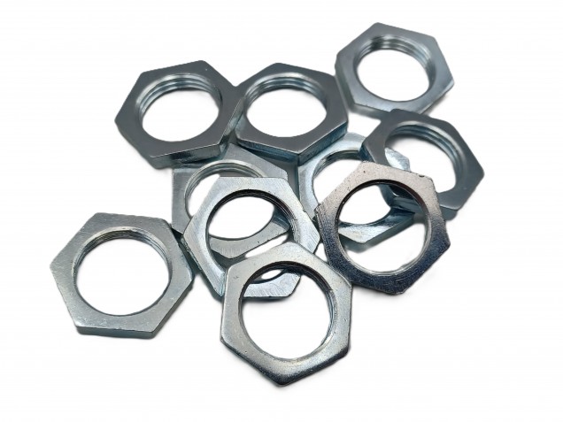 M13 hexagon nuts 13mm thread zinc plated steel x 10