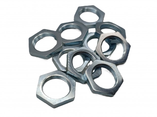 M13 hexagon nuts 13mm thread zinc plated steel x 10