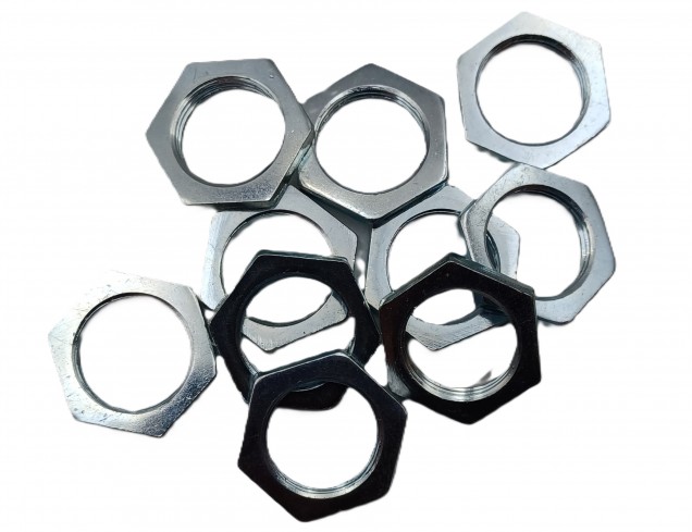 M13 hexagon nuts 13mm thread zinc plated steel x 10