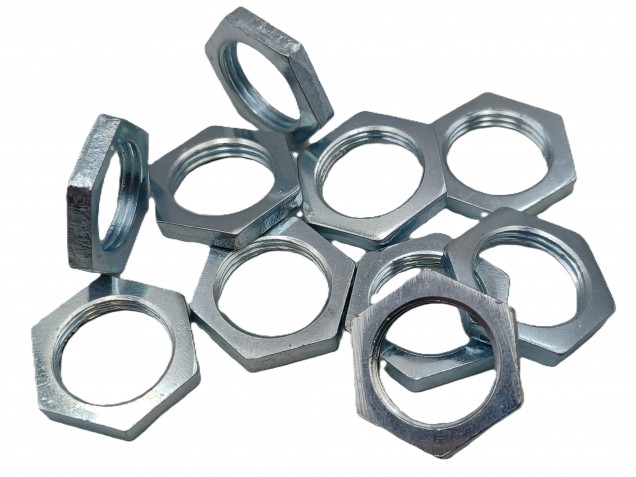 M13 hexagon nuts 13mm thread zinc plated steel x 10