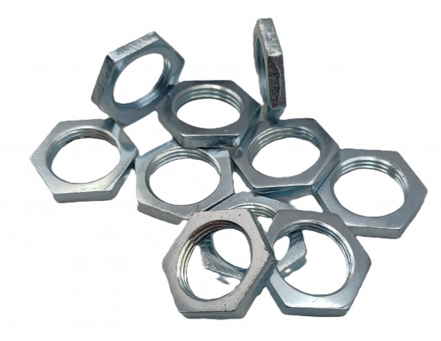 M13 hexagon nuts 13mm thread zinc plated steel x 10