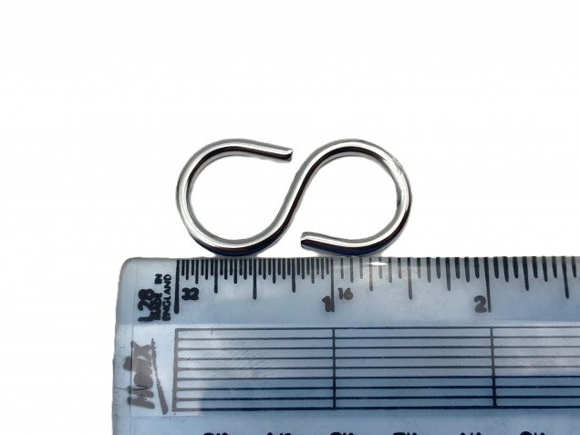 Chandelier Hook Closed S Hook In Chrome pack of 3