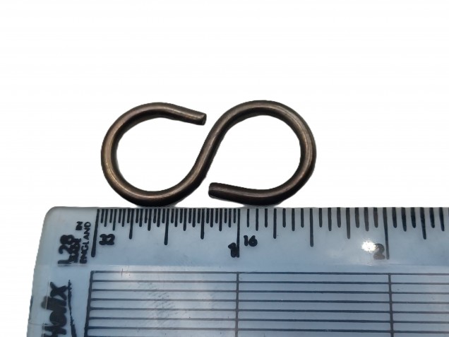 chandelier hook closed S hook in bronze pack of 3