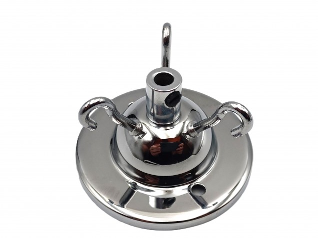 3 Hook Ceiling Pendant Set in chrome Complete With Chain Cable And Lamp Holder