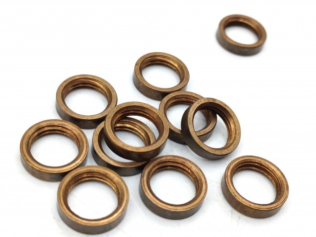 M10 ANTIQUE BRASS EFFECT RING NUTS M10 THREAD