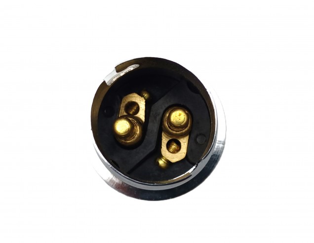 Chrome Plated Lamp Holder Large Bayonet Cap PLAIN SKIRT M10 base thread