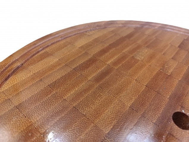 Large Hardwood Ceiling Pattress varnished 