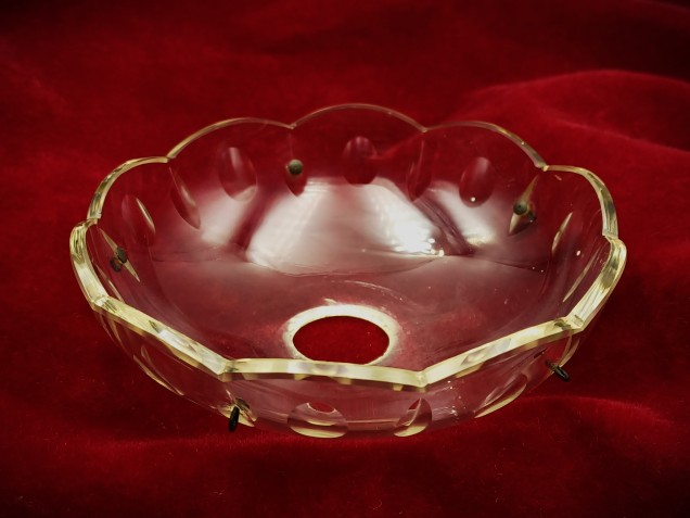 Vintage chandelier glass chandelier pan 105mm width 