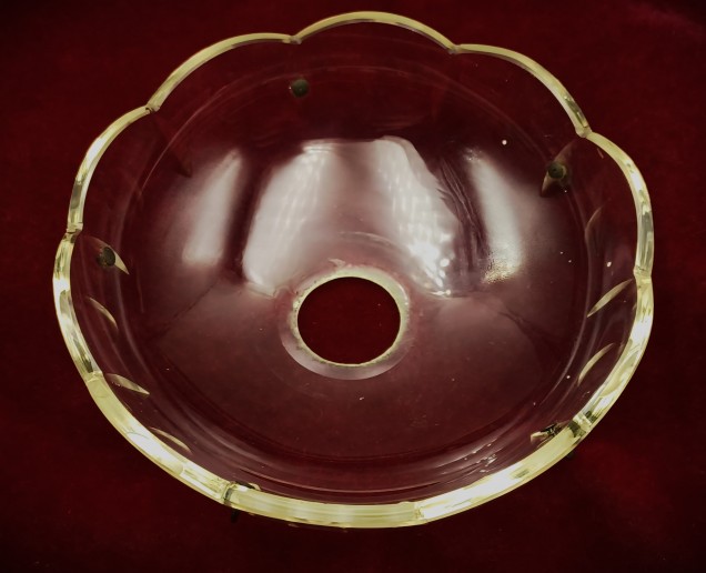 Vintage chandelier glass chandelier pan 105mm width 