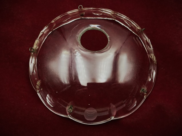 Vintage chandelier glass chandelier pan 105mm width 