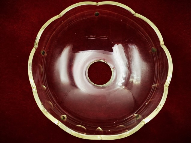 Vintage chandelier glass chandelier pan 105mm width 