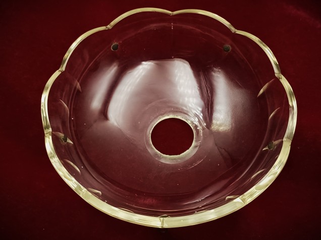 Vintage chandelier glass chandelier pan 105mm width 