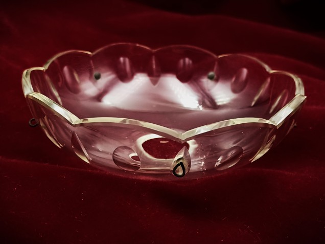 Vintage chandelier glass chandelier pan 105mm width 