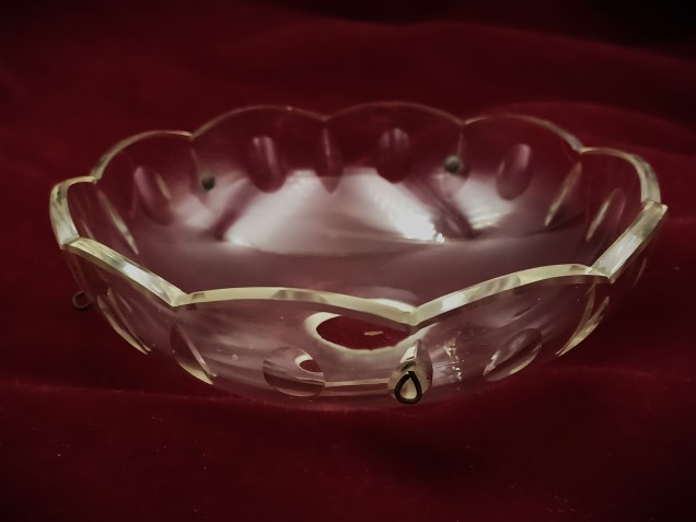 Vintage chandelier glass chandelier pan 105mm width 