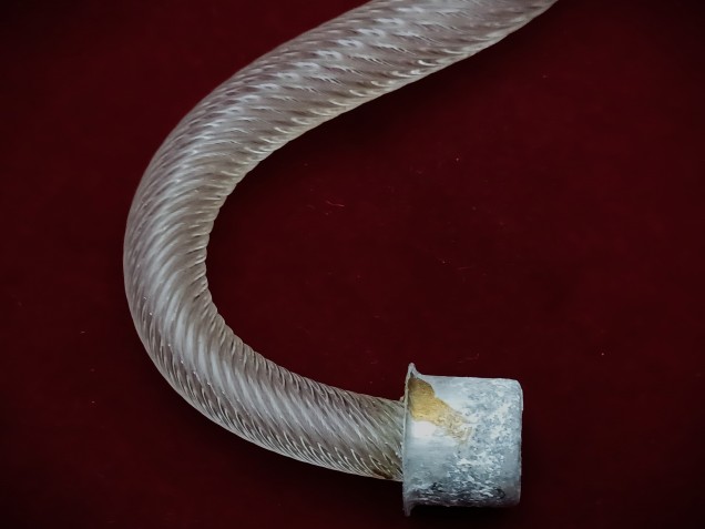 Murano chandelier Arm clear and gold