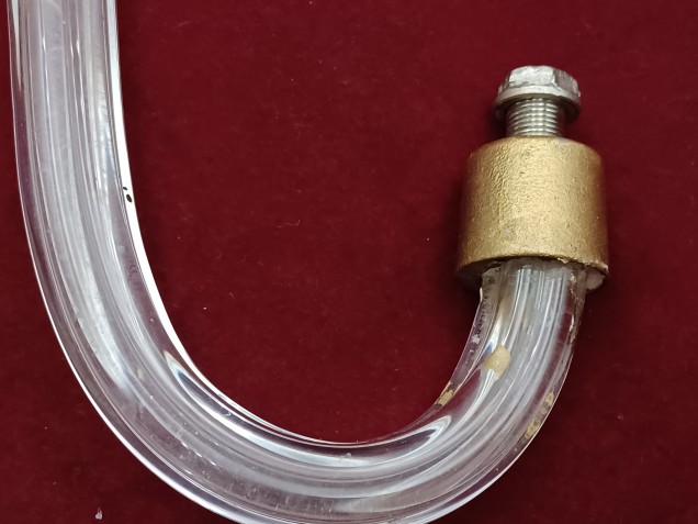 Bohemian Chandelier Arm Fluted and ribbed