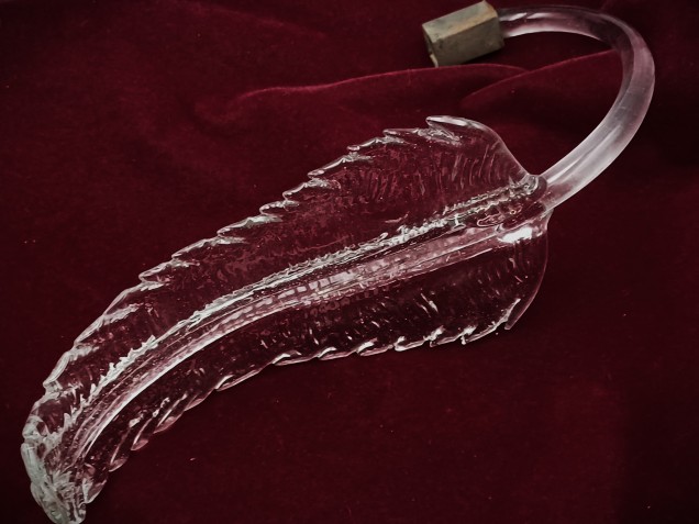 Venetian chandelier large Clear glass Leaf  