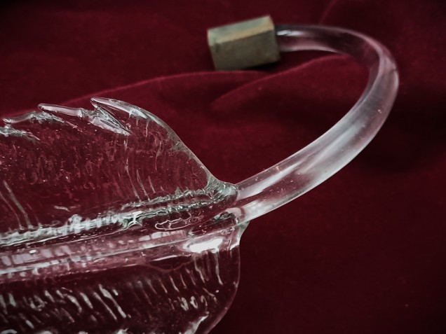 Venetian chandelier large Clear glass Leaf  