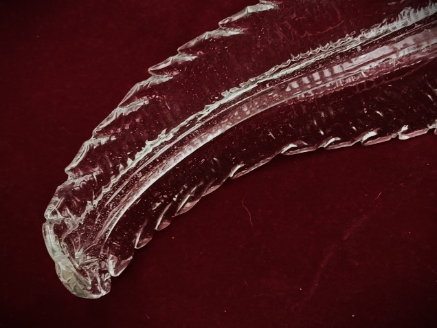 Venetian chandelier large Clear glass Leaf  