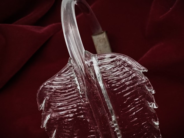 Venetian chandelier large Clear glass Leaf  