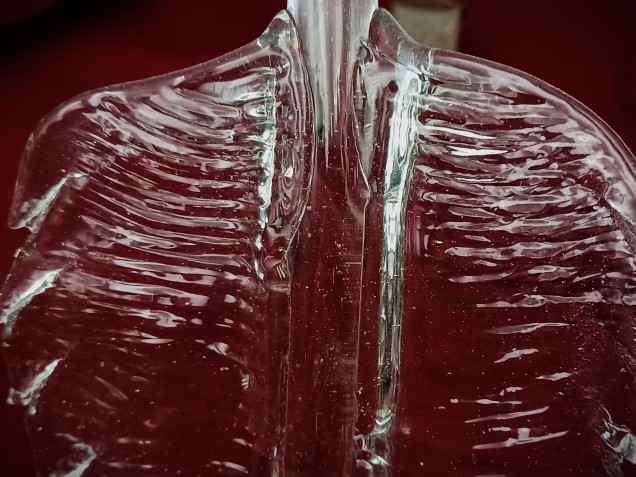 Venetian chandelier large Clear glass Leaf  