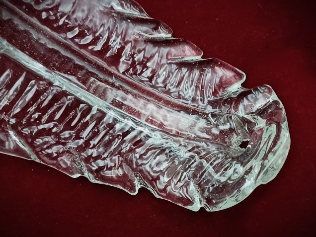 Venetian chandelier large Clear glass Leaf  