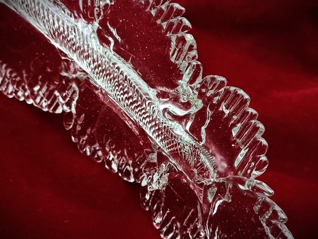 Venetian large Clear glass Chandelier Leaf 