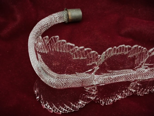 Venetian large Clear glass Chandelier Leaf 