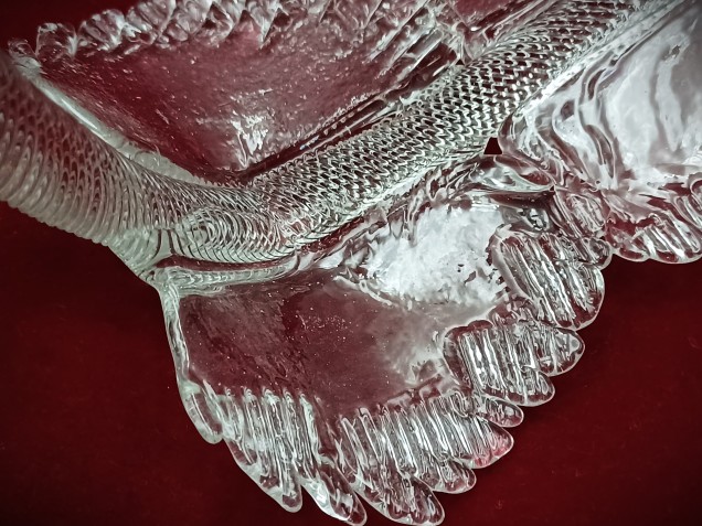 Venetian large Clear glass Chandelier Leaf 