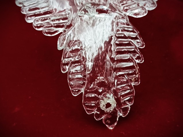 Venetian large Clear glass Chandelier Leaf 