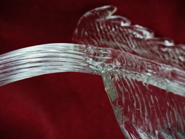 Venetian Murano Clear glass Chandelier Leaf